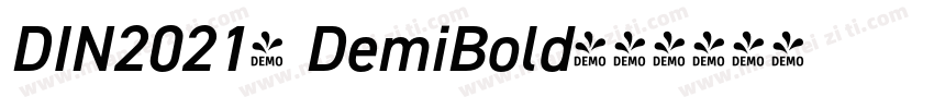 DIN20214 DemiBold字体转换